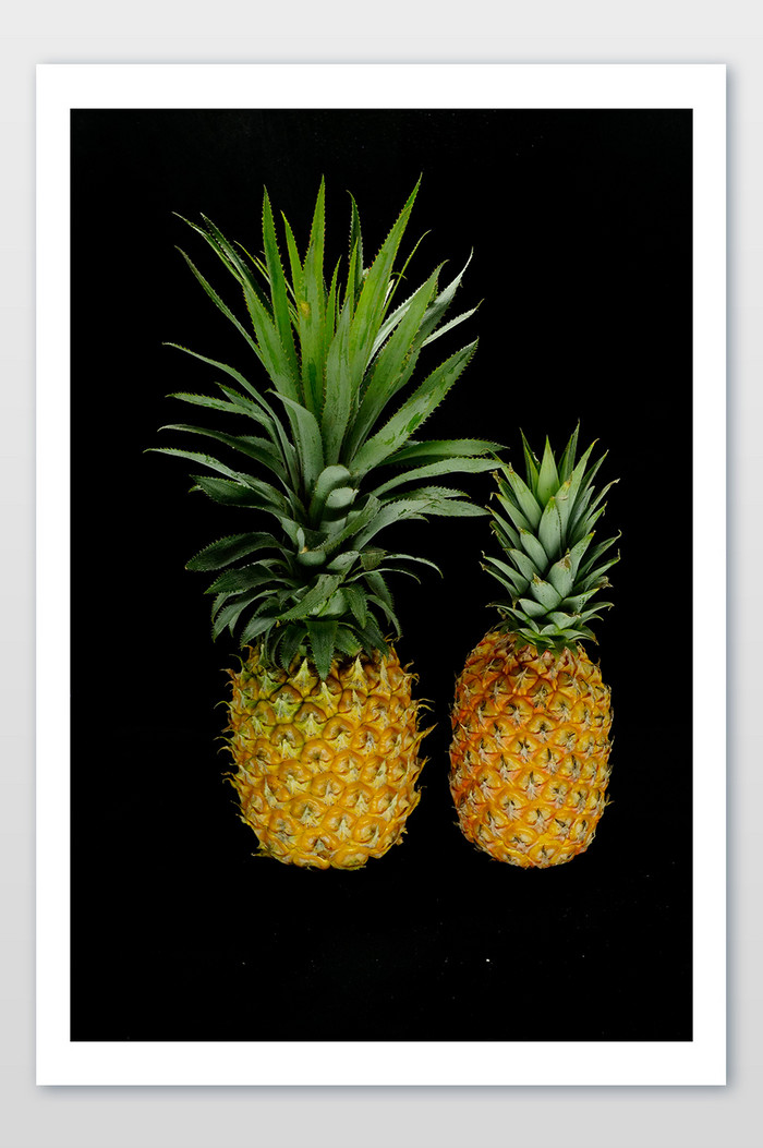 左菠萝与右凤梨区别特写摄影图图片图片