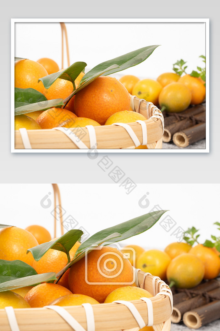 新鲜水果金桔高清摄影图
