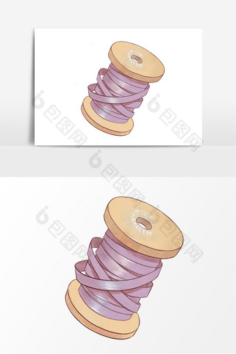 针线丝带生活用品元素图片