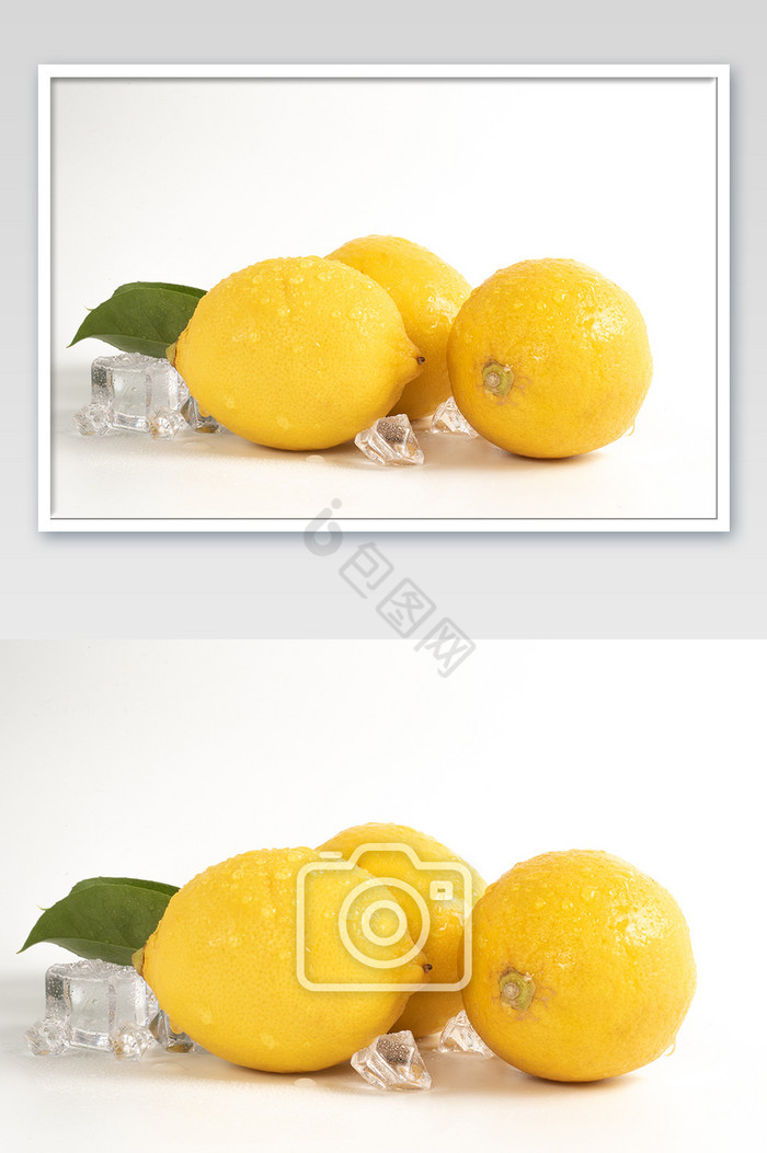 高清柠檬特写摄影图图片