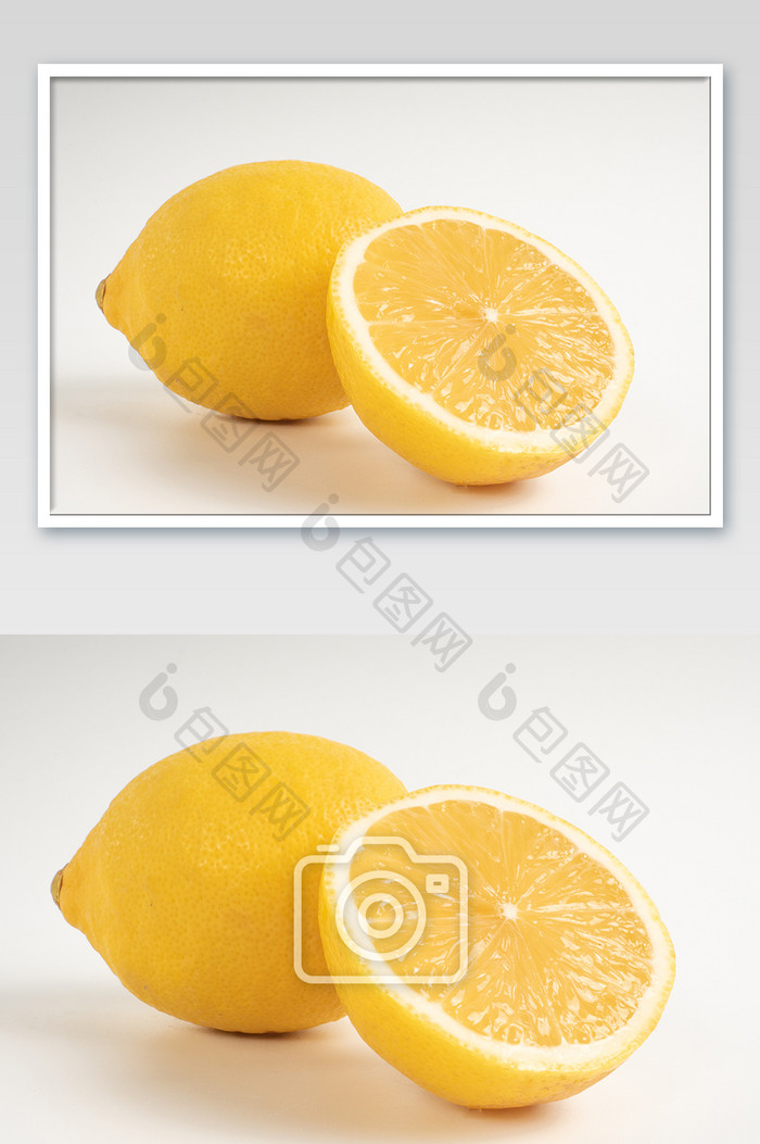 新鲜柠檬高清特写图片