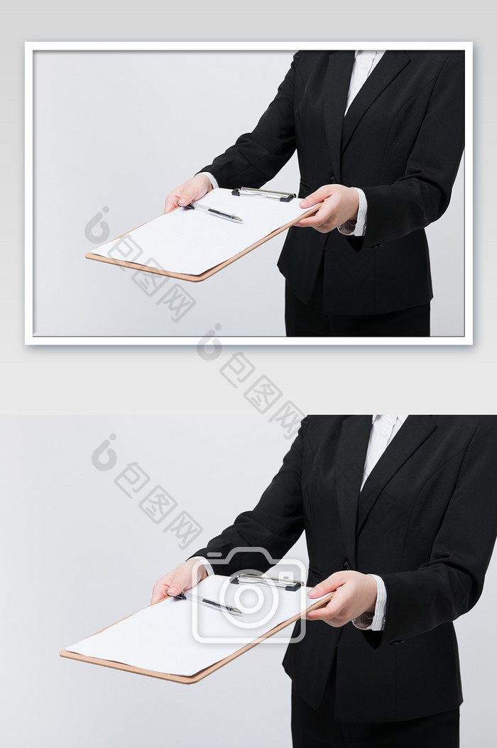 职业女性递文件签字动作图片图片