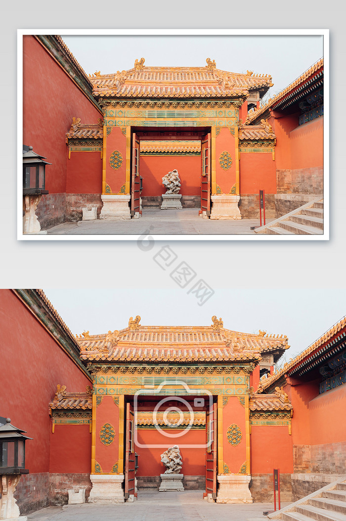 北京故宫博物院宫门图片