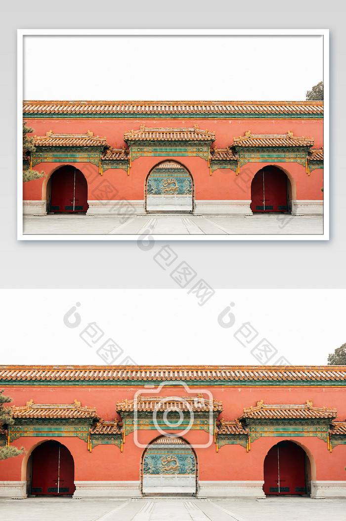 紫禁城宫门摄影图片