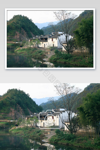 浙江老农村老房子中国风摄影图图片