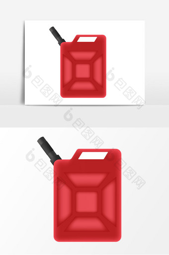 红色油箱油桶矢量元素图片