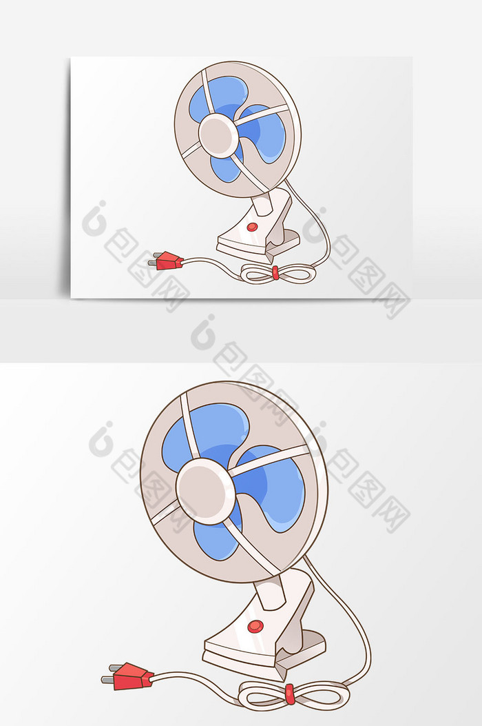 夏天家用夹子型电风扇免扣图片图片