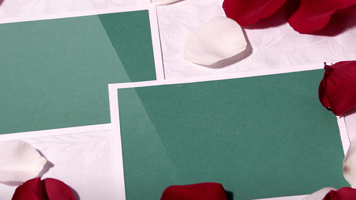 8款绿色抠像玫瑰相框动画特效元素素材视频