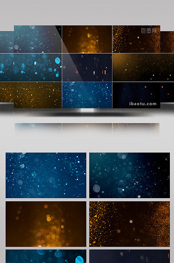 10组唯美闪烁光斑粒子叠加视频素材2图片