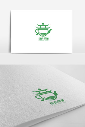 个性茶府印象标志logo设计