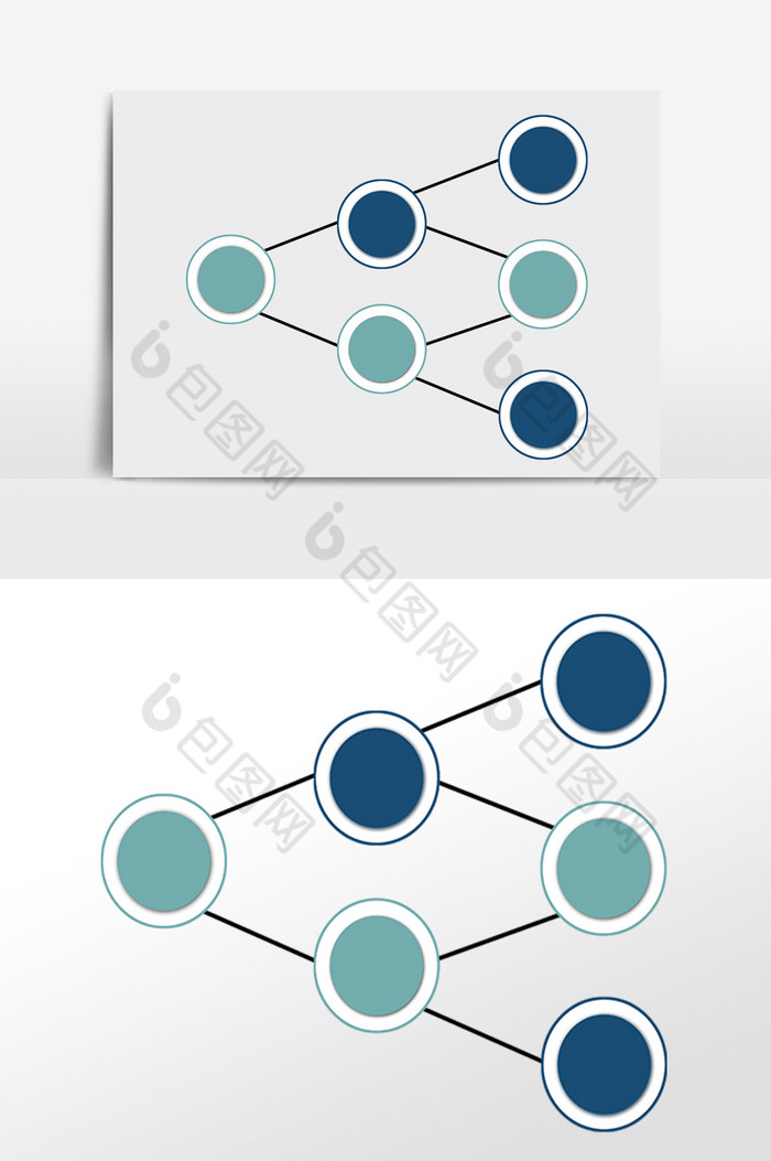 PPT圆点线条信息图表插画图片图片