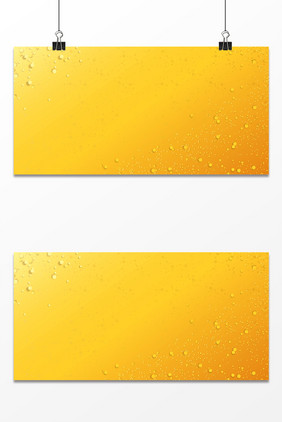 黄色渐变立体啤酒气泡抽象纹理质感背景