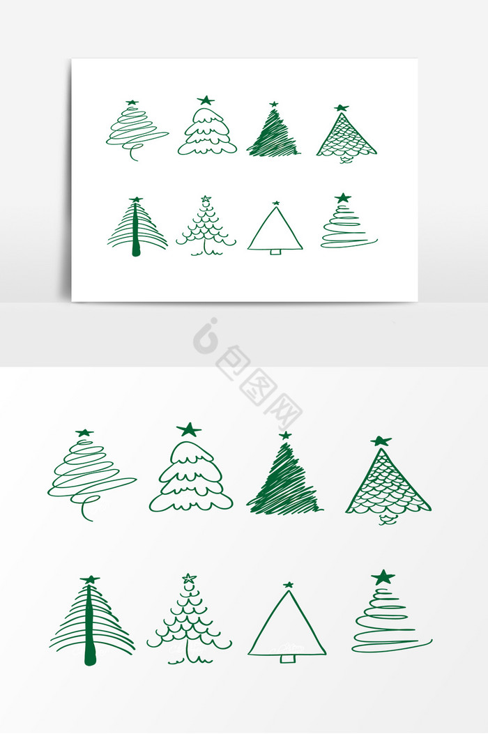 圣诞节圣诞树装饰图片