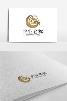 简约大气金龙商务通用LOGO