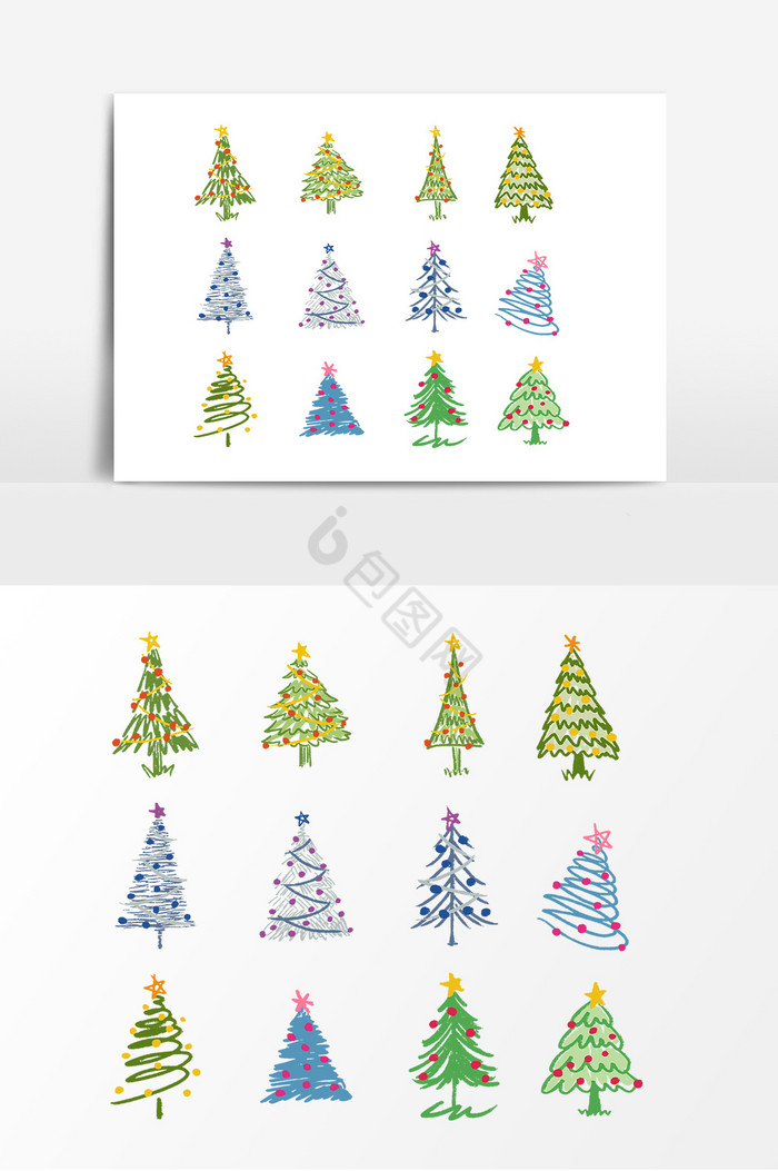 圣诞节圣诞树装饰图片