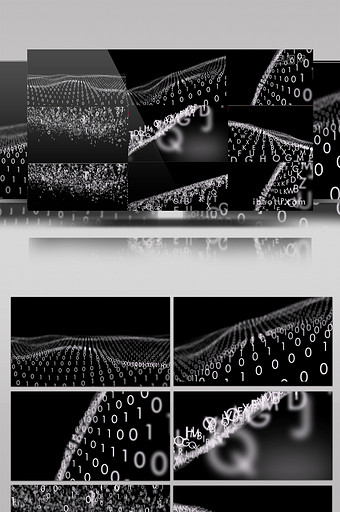 16组数字字母波浪图片