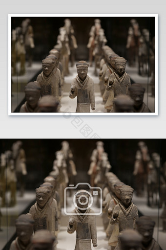 西安博物院藏品兵马俑摄影图片