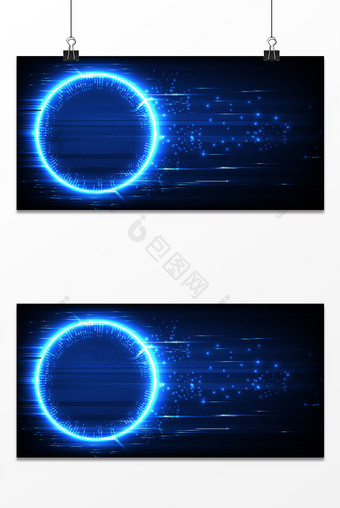 商务科技5G光效线条堆叠光点背景图片