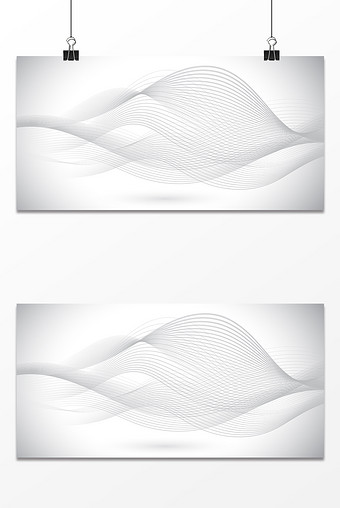 白色线条商务科技广告海报背景图图片下载