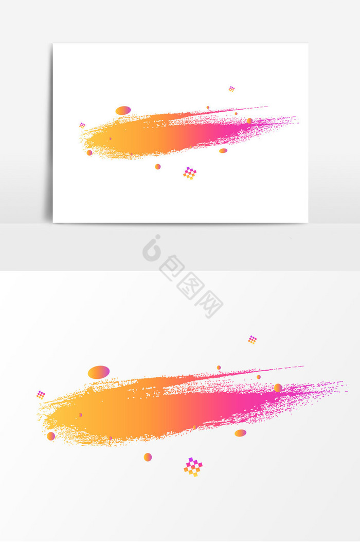 彩色电商笔刷动感图片