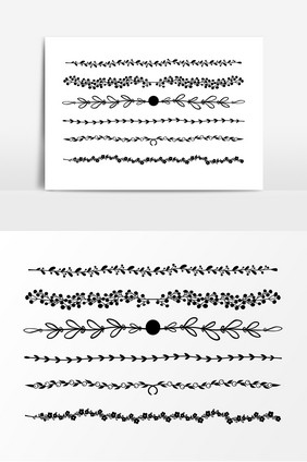 花纹边框花藤装饰素材