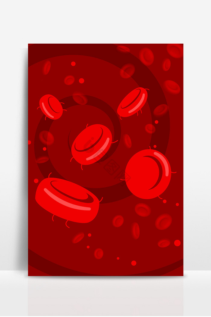 医疗红细胞堆叠线条图片