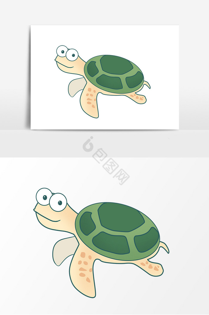 乌龟海洋生物形象图片