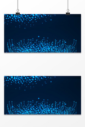 蓝色商务科技线条光效颗粒抽象背景
