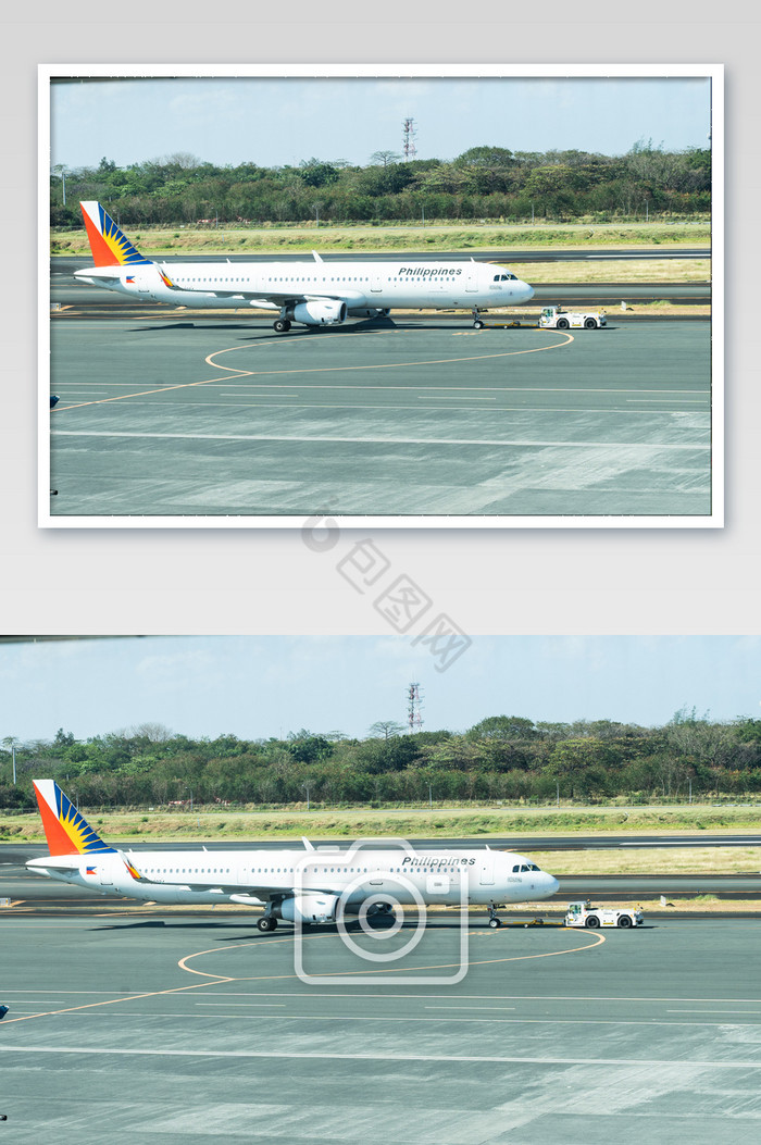 菲律宾国际机场飞机摄影图图片