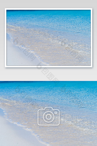 巴拉望美丽海滩休闲度假清澈海水摄影图图片