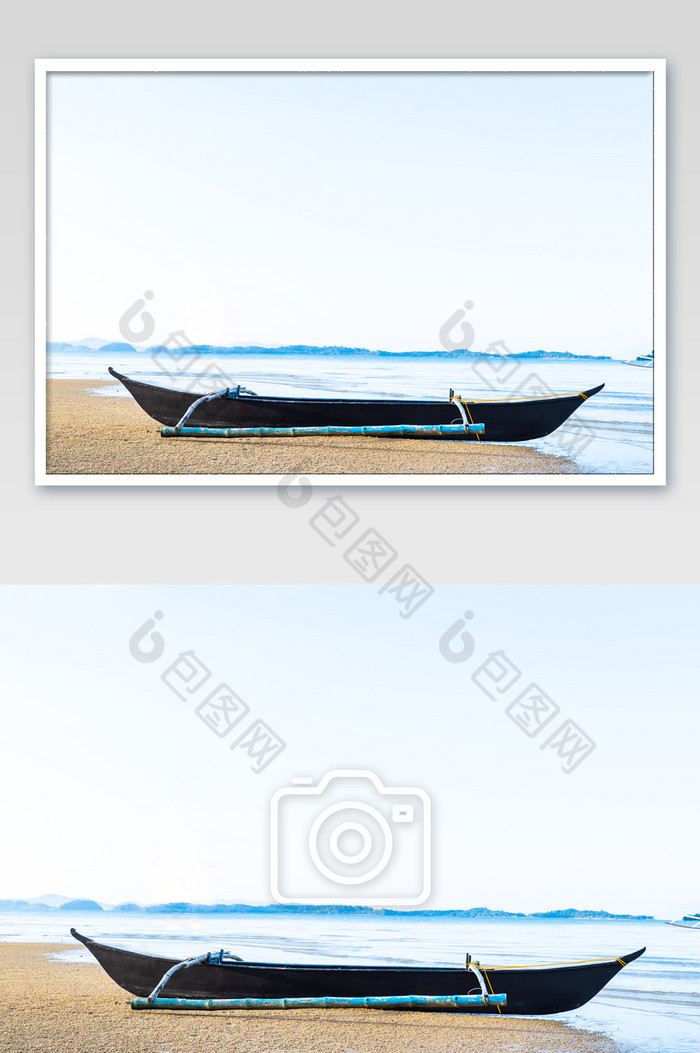巴拉望公主港螃蟹船海边海滩摄影图图片图片