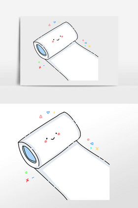 插画高清图片简约家居纸巾卫生纸餐巾纸淘宝主图直通车高清图片清新
