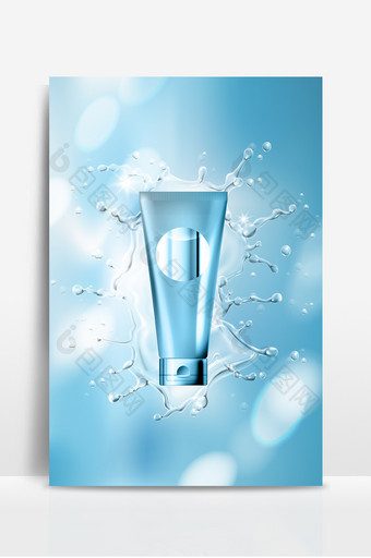 商务广告宣传美容流体喷溅光效背景图片