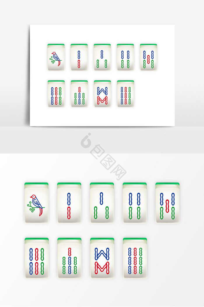 麻将条牌图片