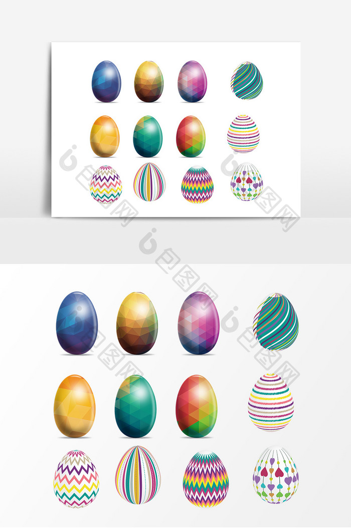 节日复活节彩蛋设计素材