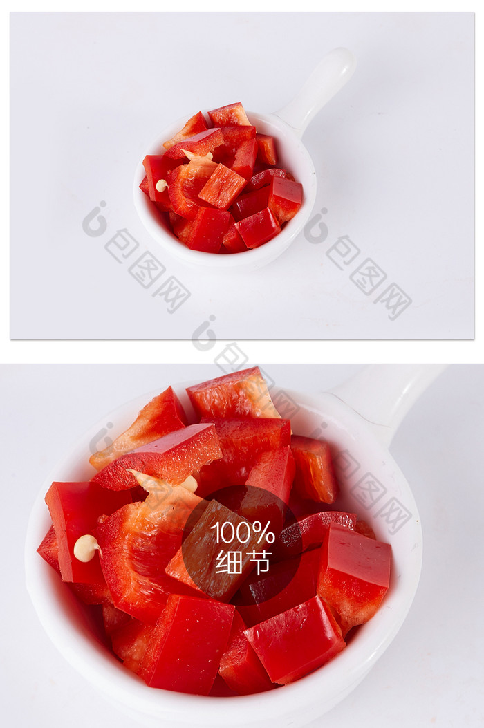 红辣椒白底图味碟美食家常菜蔬菜摄影图片图片