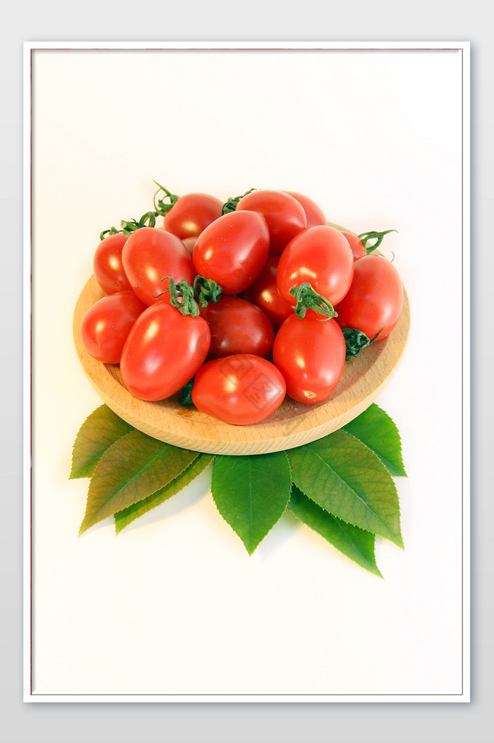 新鲜圣女果小西红柿红色美食背景摄影图图片