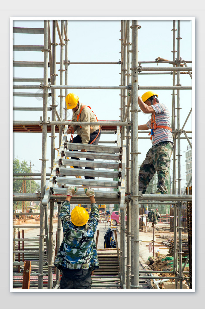 五一节城市建设者建筑工地图片