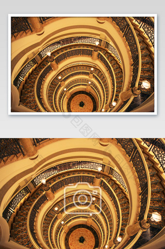 迪拜酒店楼梯节奏异国风格摄影图图片