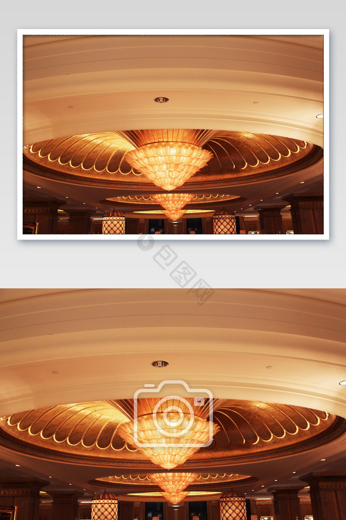 迪拜吊顶装饰花灯欧式摄影图图片
