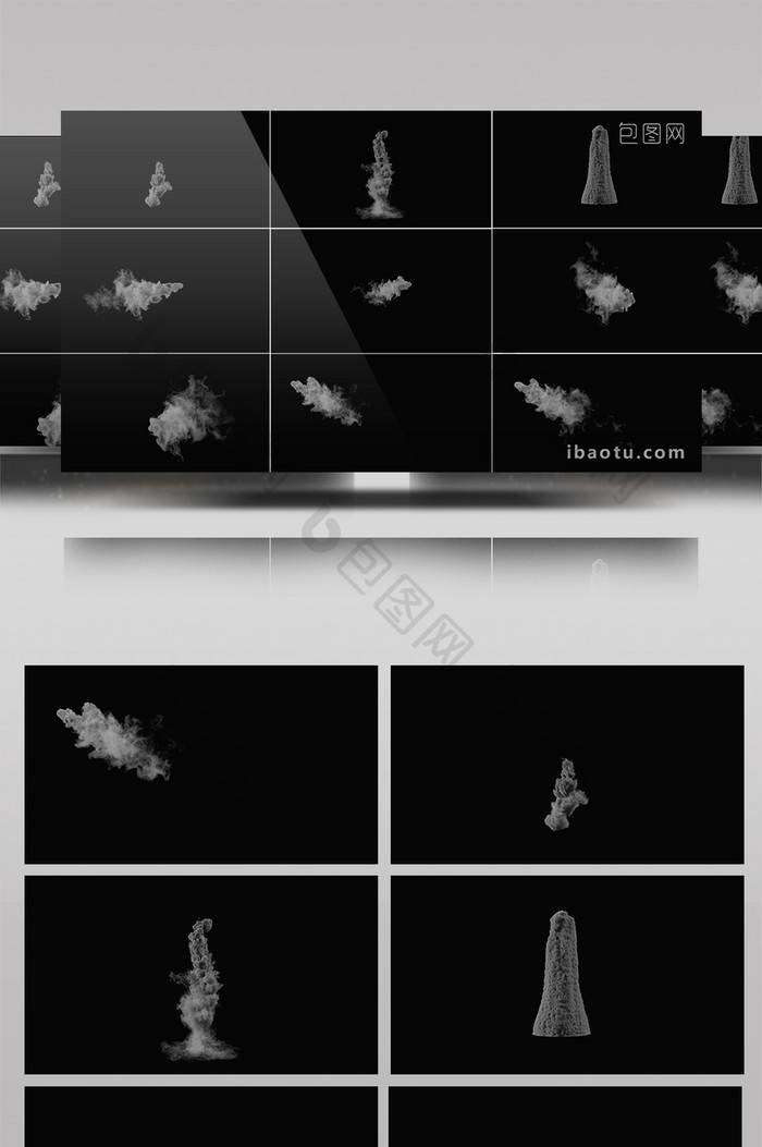 7组4K带通道魔法粒子烟雾视频特效素材