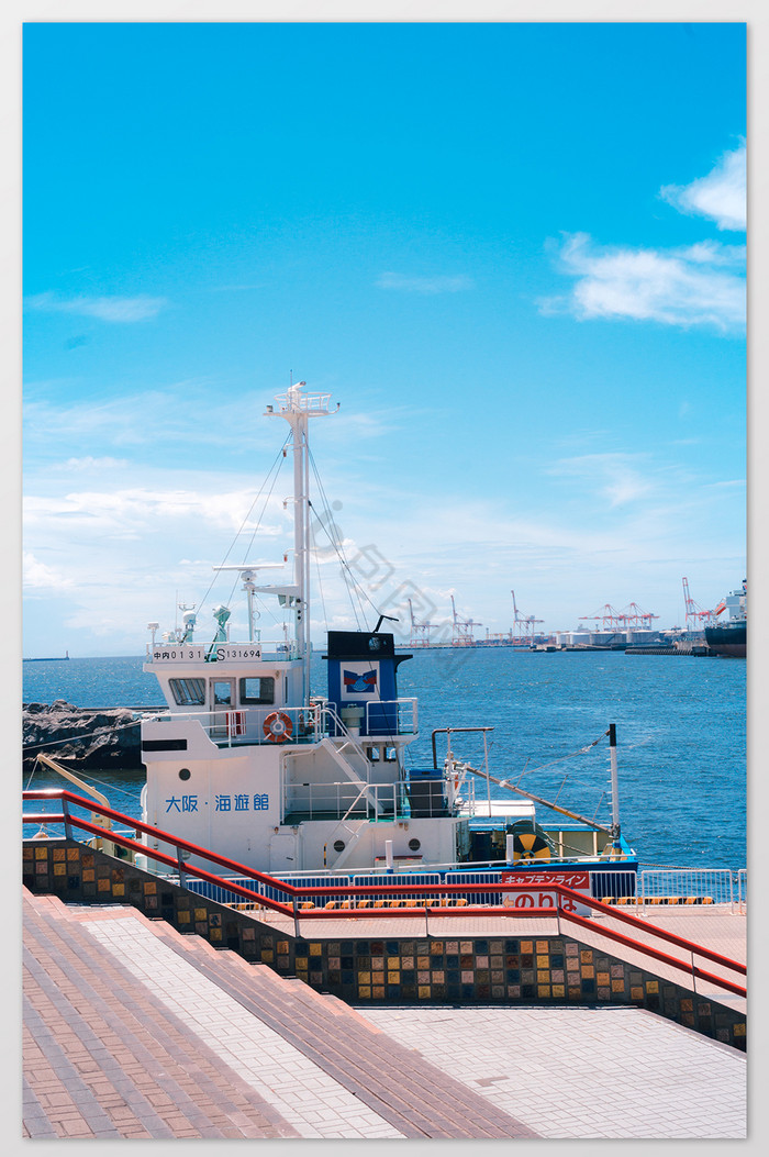 日本大阪海游馆大阪码头风光摄影图图片