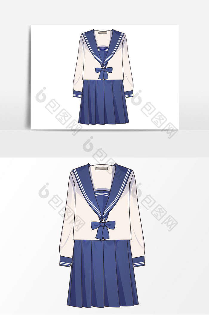 学校校服形象png下载-包图网