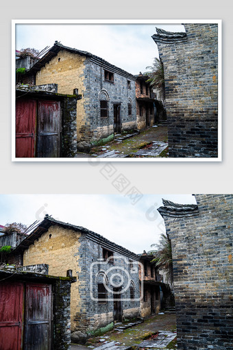 中国农村风貌老房子中国风摄影图图片