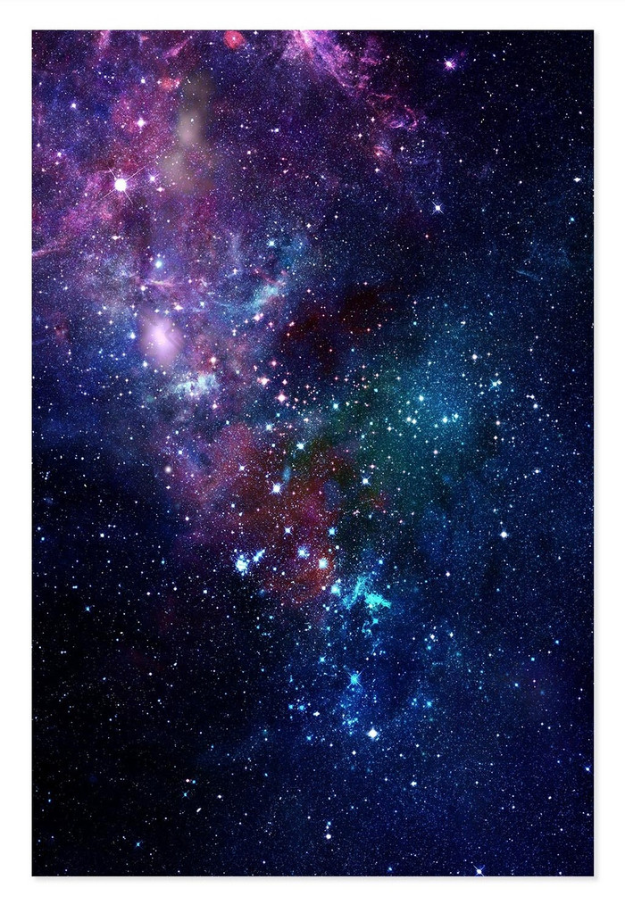 紫色渐变星云太空梦幻背景