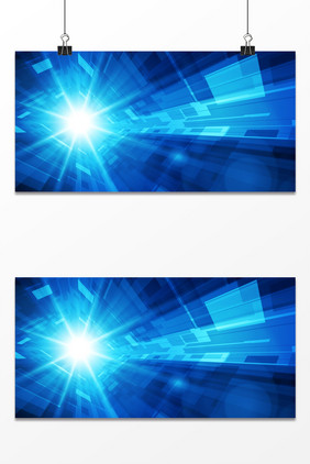 蓝色动感光线发射科技峰会纹理背景
