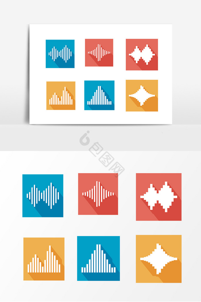 抽象声波音符图片