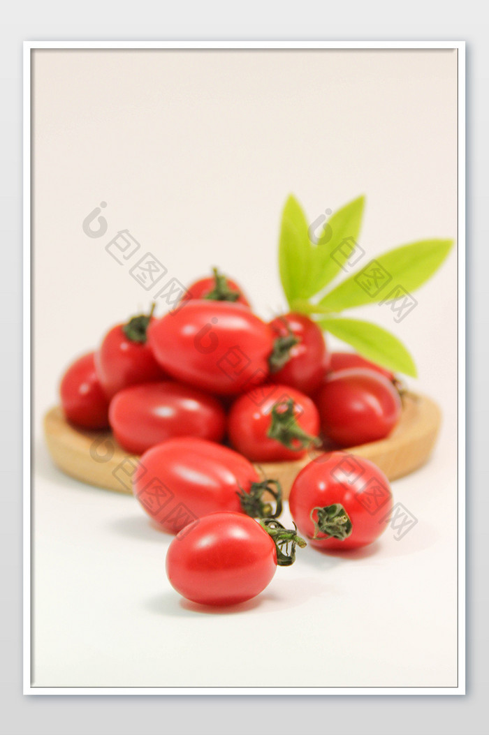 清新小番茄特写美食摄影图