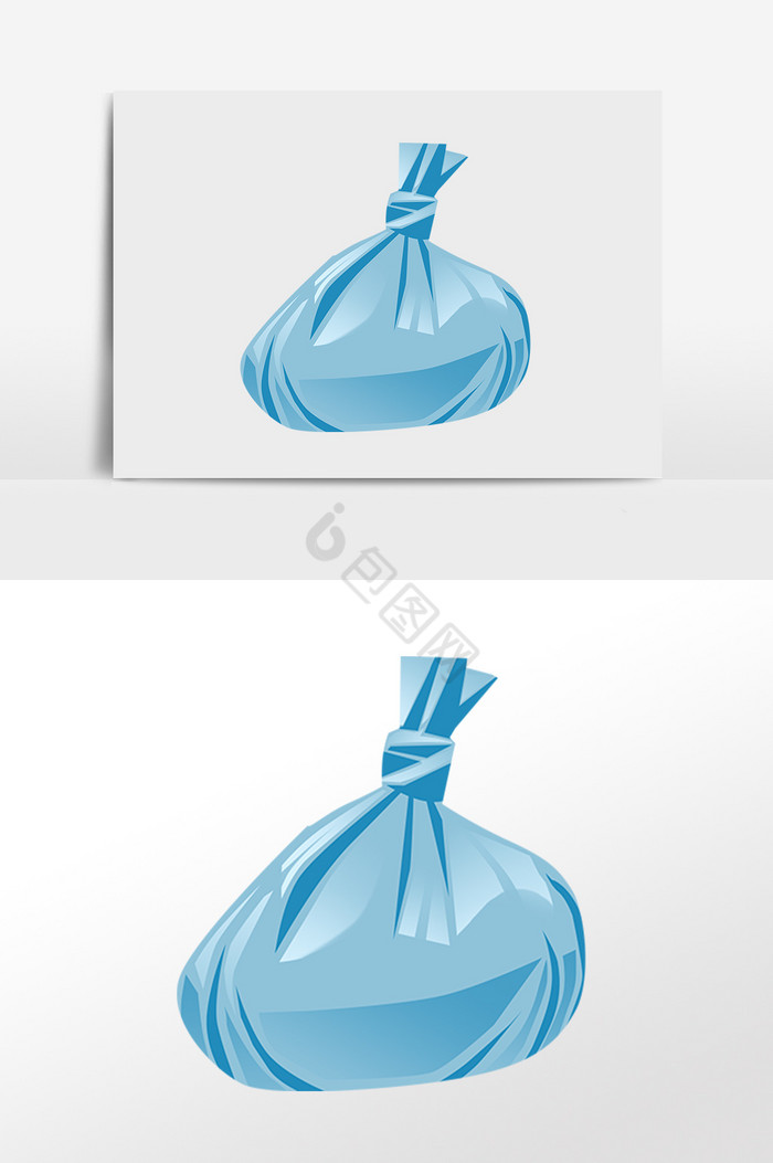 环保袋子塑料袋插画图片