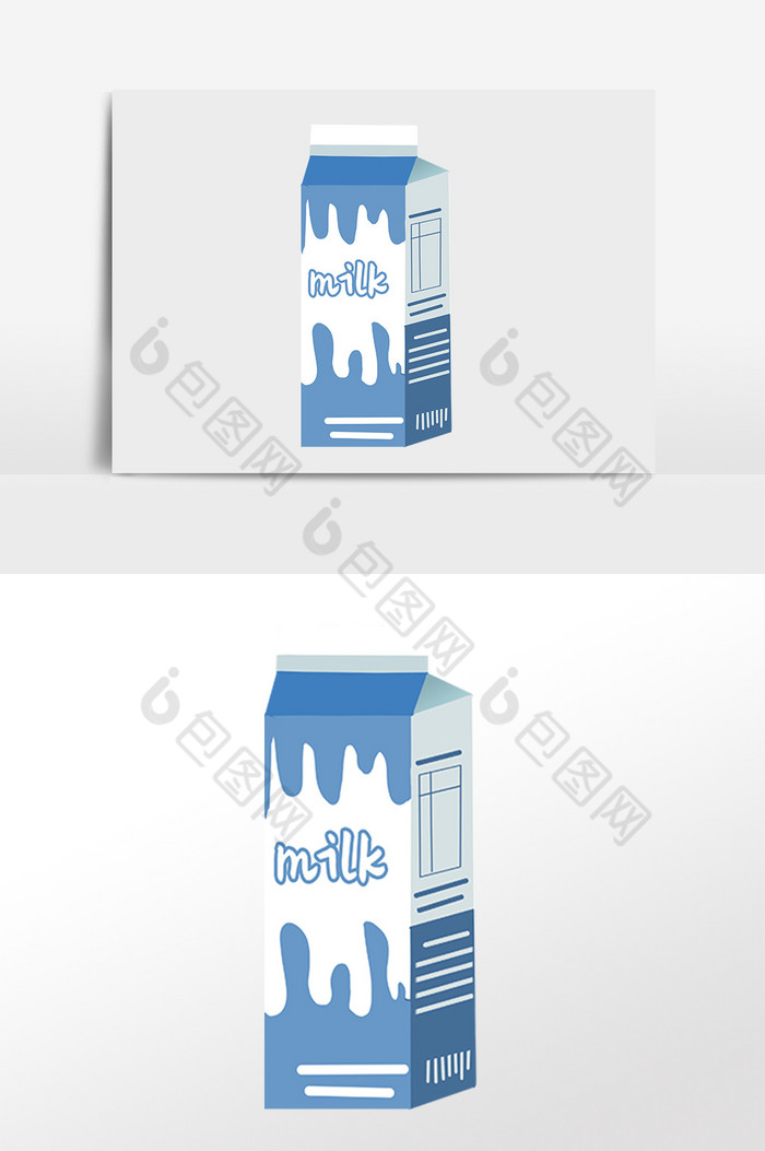 营养饮料一桶纯牛奶插画图片图片